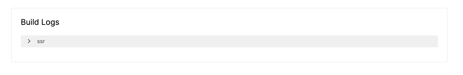 Build Logs